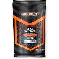 Sonubaits Halibut Spicy Sausage Pellets 3mm – Sterk Geurende Halibut Pellets voor Barbeel en Kopvoorn
