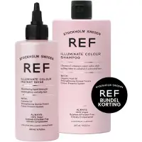 Ref Stockholm - Illuminate Colour Instant Shine 200ml + Colour Shampoo 285ml - Gloss Treatment - Gloss Lotion - Maximale glans van het Haar -Kleurshampoo