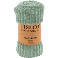 Tiseco Plaid Home Studio Ribble Sage Green-130 x 160 cm