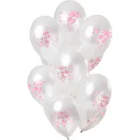 Folat - Ballonnen 'Love is in the air' Metallic 30cm - 12 stuks - Valentijnsdag versiering - Valentijnsdag cadeau - valentijnsdag
