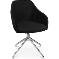 Topstar Conferentiestoel Sitness Life 2.1, draaibaar/zitting in hoogte verstelbaar, armleuningen, B 350-480 x D 460 x H 460-490 mm, 4-poots onderstel, gepolijst aluminium & stof, anthr.