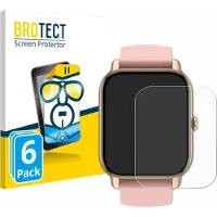 BROTECT - Screenprotector voor Sross Smartwatch 1.83" - Folie Beschermfolie transparant 6 Stuks
