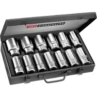 Facom set lange 6-kantdoppen van 22 tot 42 mm - K.405E