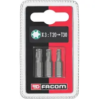 Facom set van 3 bits 25mm t20-30 - EX12.J3