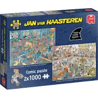 Jumbo Jan van Haasteren - De Verbouwing & Doe-Het-Zelfwinkel Puzzel 2x 1000 Stukjes