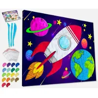 HOBBY2YOU - Clay painting on canvas 30x40cm - Space (777685)