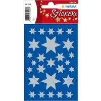 Herma Stickers ster 6-puntig, zilver - 10 stuks