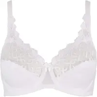 Triumph Minimizer-bh Letizia W01 Cup B-E, licht transparante bovencup met grafisch kant | Maat 95
