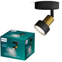 Philips Opbouwspot Conduit Zwart Messing Gu10