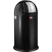 Wesco Pushboy Prullenbak | 50 Liter | Metaal - Zwart | Vuilnisbak - Made in Germany