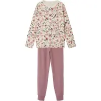 Name it Nachtkledij 'Nostalgia Flower' beige / bruin / kaki / oudroze