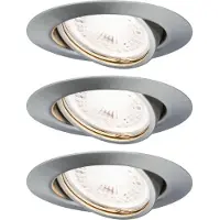 Paulmann 93424 Inbouwlamp Set van 3 stuks RVS (geborsteld)