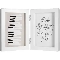 Henzo Fotolijst Piano Tweeluik 13x18cm Wit wit Hout Fotolijst