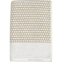Mette Ditmer Grid Handdoek Zand 100x50 Cm - Handdoeken & badhanddoeken Katoen Offwhite - GRITWS15