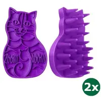 Kong zoomgroom paars 2x 11,5x7x3 cm