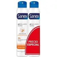 Sanex - Deodorant Spray Duo Dermo Gevoelig 2 x 200ml 2 Pc