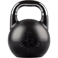 Matchu Sports Competition Kettlebell 12 kg Staal - Zwart - 28cm - Ø 21cm - Staal