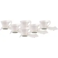 Villeroy & Boch Café au lait Tasse mit Unterteller NewWave Caffè 260 ml Set van 6