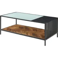 En.casa Salontafel Pärghos zwart en donker eikenkleurig []
