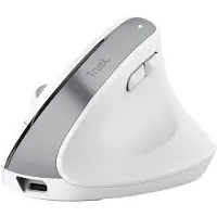 Trust Bayo+ - Ergonomische Muis - Verticaal - Draadloos - Wit