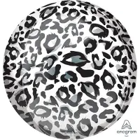 Anagram - Folieballon ORBZ Snow Leopard print (45 cm)