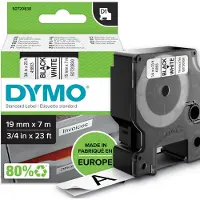 Dymo Tape 45803 (S0720830) Zwart op wit (19 mm)