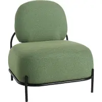 Meet by Paperflow Fauteuil ADMIRAAL, retro-look, B 665 x D 710 x H 770 mm, groen