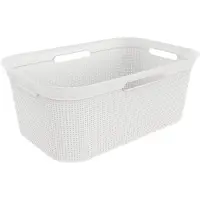Rotho Brisen Flexibele wasmand 41L wit wit Kunststof Wasmand