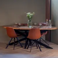 Giga Meubel Eettafel Mansour Ovaal Mangohout 220cm
