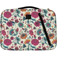 Exacompta laptophoes Sleeve 13-14 inch Paisley, gewatteerd, hoekbescherming, oprolbaar handvat, voorvak, gerecycled