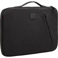 Exacompta Laptophoes Business, voor laptops 13-14'', gewatteerd, handvat & ritsvak, B 370 x D 25 x H 280 mm, post-consumer polyester, zwart