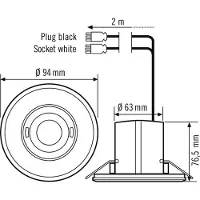 ESYLUX MD-FLAT 360I/8 Plafond Bewegingsdetector Met WAGO WINSTA - EP10424861