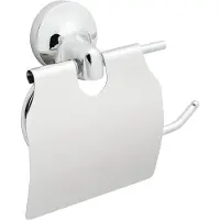 Haceka Aspen toiletrolhouder met klep chroom