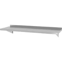 Hendi Wandplank – Roestvast staal – 1000x300x250 mm – Inclusief bevestigingsbeugels – 25 kg draagkracht