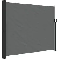 vidaXL Windscherm uittrekbaar 160x500 cm antracietkleurig
