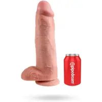King Cock Pipedream realistische dildo Cock - With Ballskin beige - 12 inch