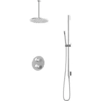 Hotbath Cobber IBS20ACR inbouwdouche met 30cm plafondbuis, 30cm hoofddouche en glijstang chroom