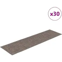 vidaXL Trapmatten zelfklevend 30 stuks 76x20 cm beige rechthoekig