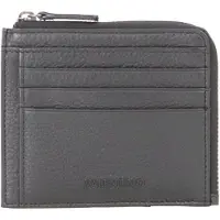 Valentino Leren Kaarthoes Sodaro Card Case Nero Zwart