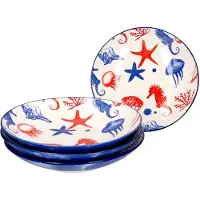 Ritzenhoff & Breker Set van 4 soepborden 21.5cm Zeester Seaside - Ritzenhoff 270143