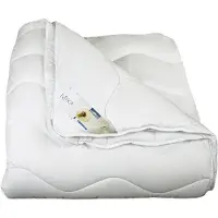 Polydaun Myka dekbed - 4-seizoenen - GRS gerecyclede Isocraft vulling - zeer zacht - eenpersoons - 140x220 cm - wit