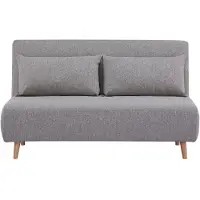 Ebuy24 2-zitsslaapbank Marlow | polyester grijs 140x26x87.5 cm slaapbanken | NADUVI