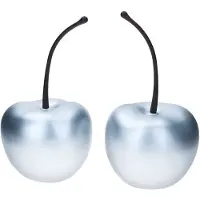 MamboCat Set van 2 Aardewerk potten Sierkers XS Zilver mat - 1x E2214-S1-SI