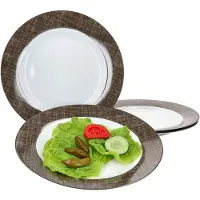 Ritzenhoff & Breker Set van 4 dinerborden bruin Brazilië 27cm - 409314