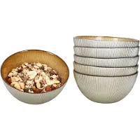 MamboCat Set van 6 Caïro Gold glazen graankommen voor 6 personen - 23108323