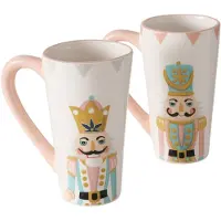 MamboCat B. Set van 2 jumbo mokken Nutsy GREY & ROSANE wimpels - 2023812
