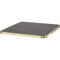 Oviala - Zwart vierkant tafelblad met gouden rand 60cm Montmartre - Montmartre