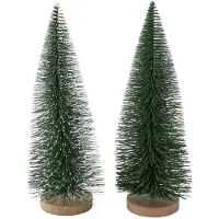 MamboCat B. 2-delige set decoratieve standaard Tarvo spar groen + spar sneeuw - 1015289
