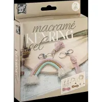 Creative Craft Lab - Macrame keyrings 2 pcs - size 3x9 cm, 6x10 cm (CR1729/GE)
