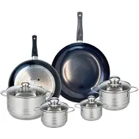 Elo Set van 2 Koekenpannen 28 en 32 cm en 4 kookpotten 12, 14, 16 en 20 cm Elo Prima Brillant